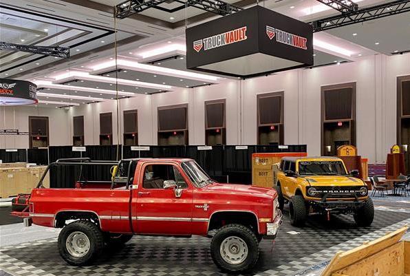 TruckVault display at 2022 SHOT show