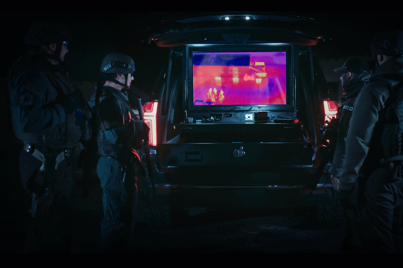 TruckVault DC8a Drone Monitor tactical team