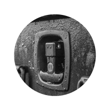 folding t-handle lock