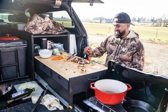 Gerard Masih cooks duck out of TruckVault
