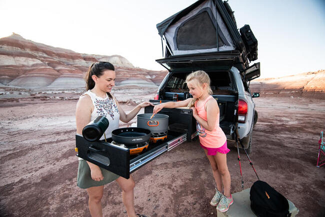 Family camping with the TruckVault BC1