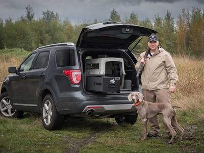 Dog kennel for suv top